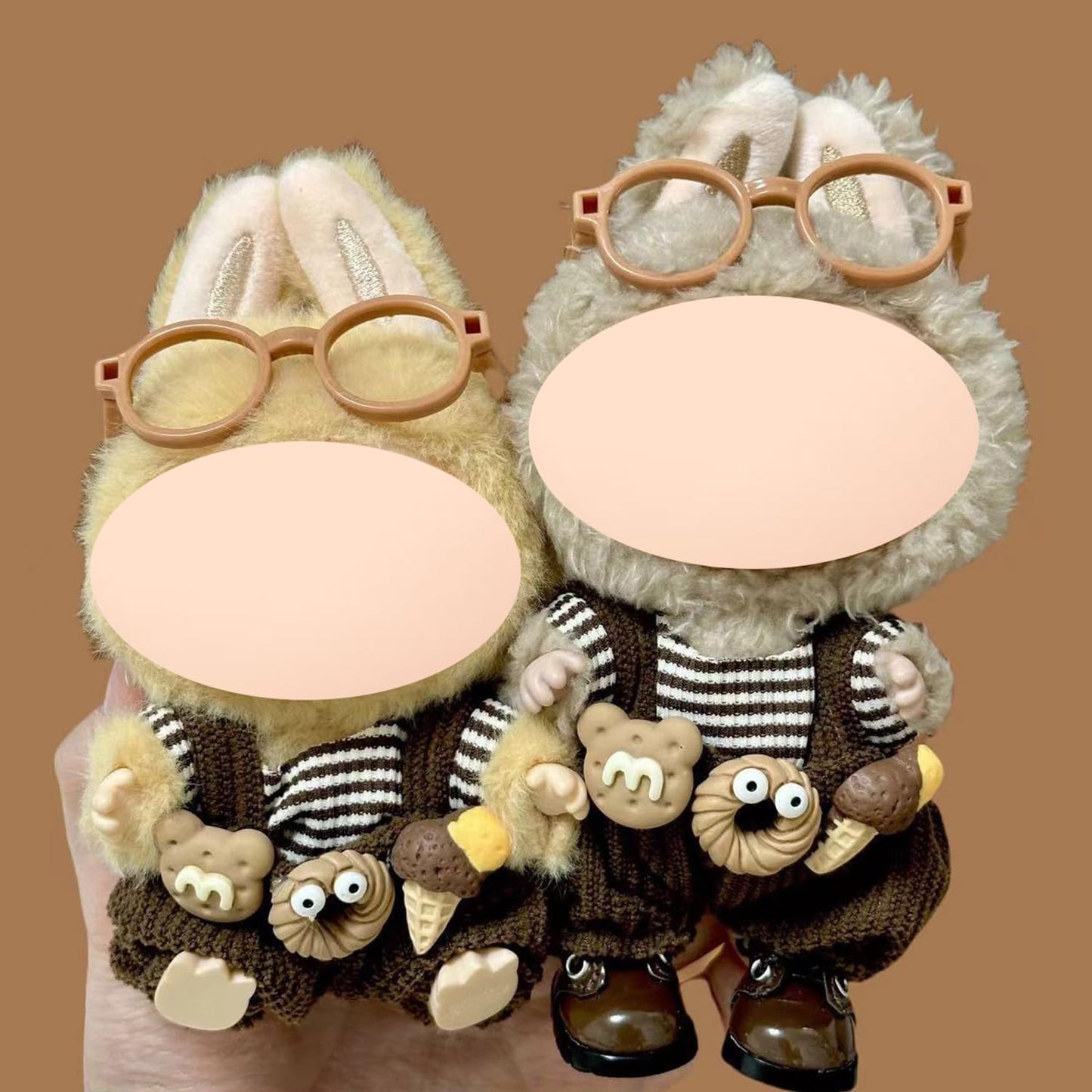 Clothes for Labubu (NO Doll),17cm/15cm Doll Outfit for LABUBU,Clothes Set for Labubu Dress Up,Accessories for LABUBU