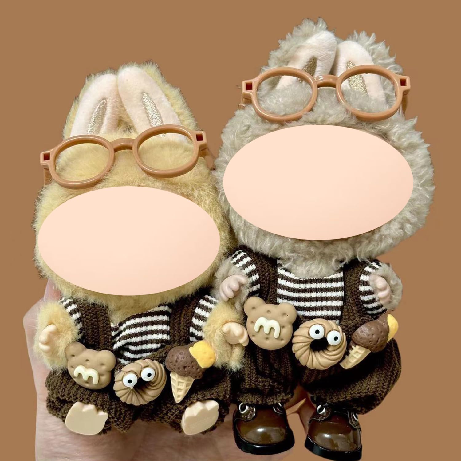 Clothes for Labubu (NO Doll),17cm/15cm Doll Outfit for LABUBU,Clothes Set for Labubu Dress Up,Accessories for LABUBU