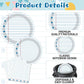 100 Pcs Back to School Party Supplies - Serves 25, Notebook Lined Paper Disposable Tableware, Includes Paper Plates, Napkins, and Plastic Forks