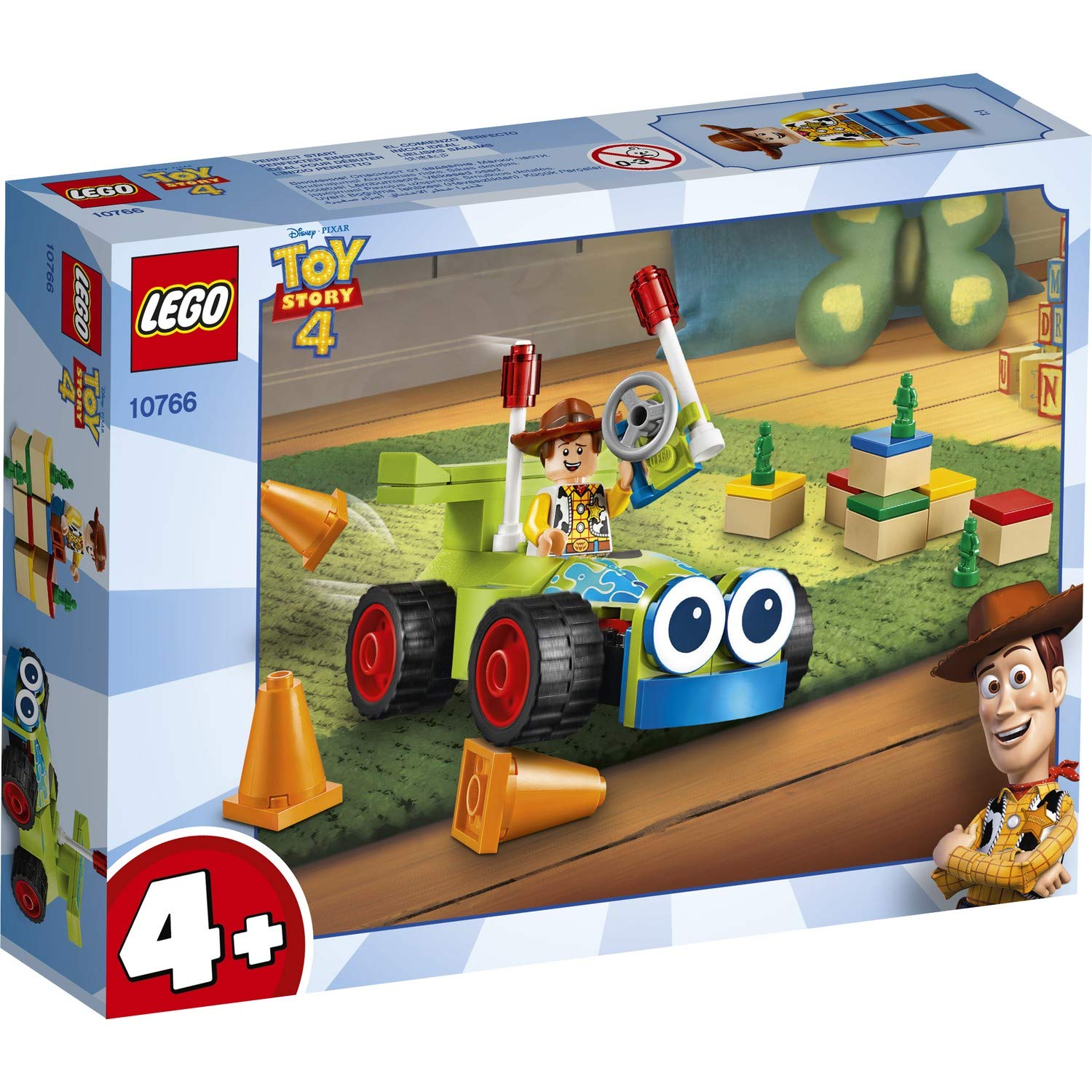 LEGO | Disney Pixar’s Toy Story 4 Woody & RC 10766 Building Kit (69 Pieces)