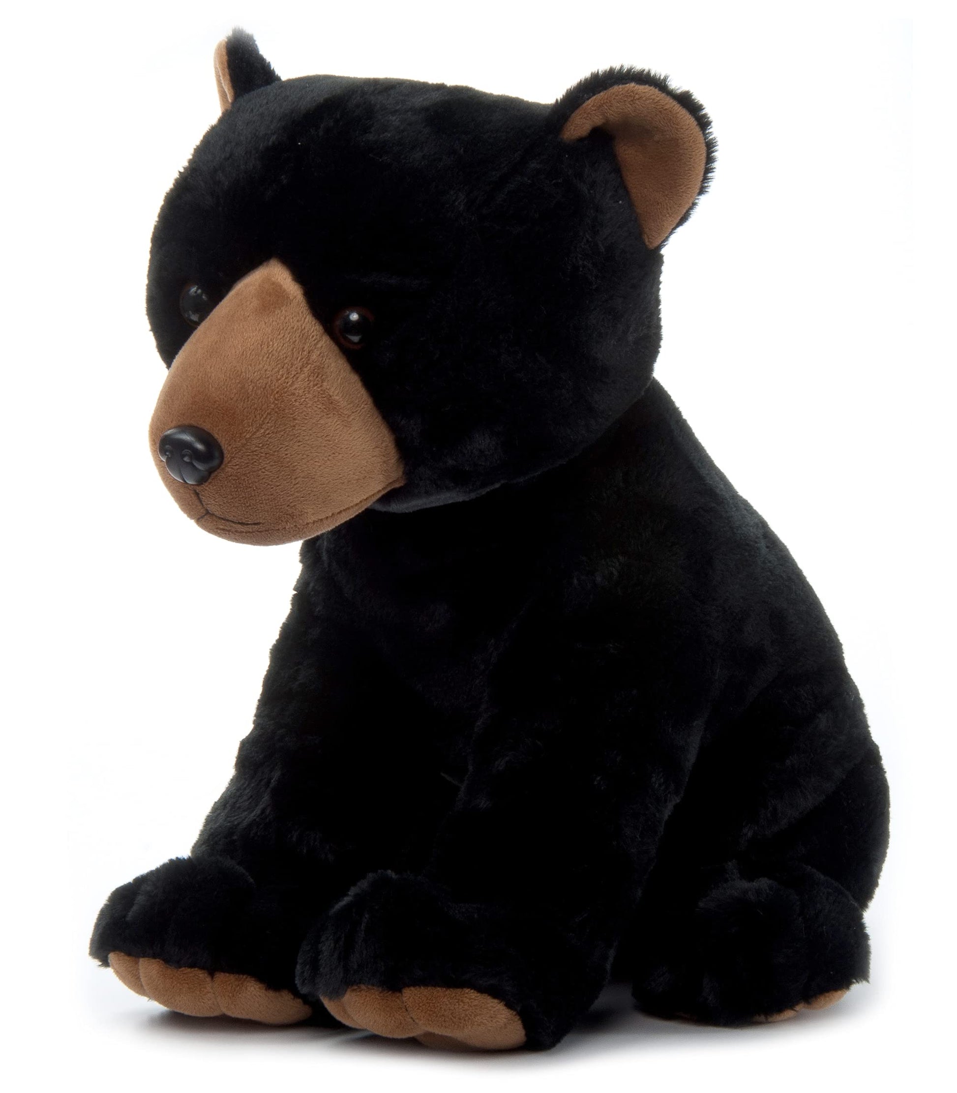 The Petting Zoo Black Bear Stuffed Animal, Gifts for Kids, Wild Onez Zoo Animals, Jumbo Black Bear Plush Toy 20 inches