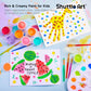 Shuttle Art Washable Finger Paint, 44 PCS with 36 Colors (1 fl oz) Toddler Paint, Paint Brushes, Palette, Non-Toxic Finger Painting for Toddlers