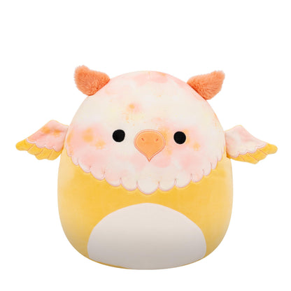 Squishmallows Original 12in Mito the Yellow Tie-Dye Griffin - Official Jazwares Plush (Medium-Sized)