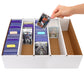 EBOAUSI 5 Row Trading Card Storage Box,3950-count Cardboard Storage Box with 32 Pcs Dividers+48 Pcs index Labels for Mtg, Tcg, Sports Cards (4