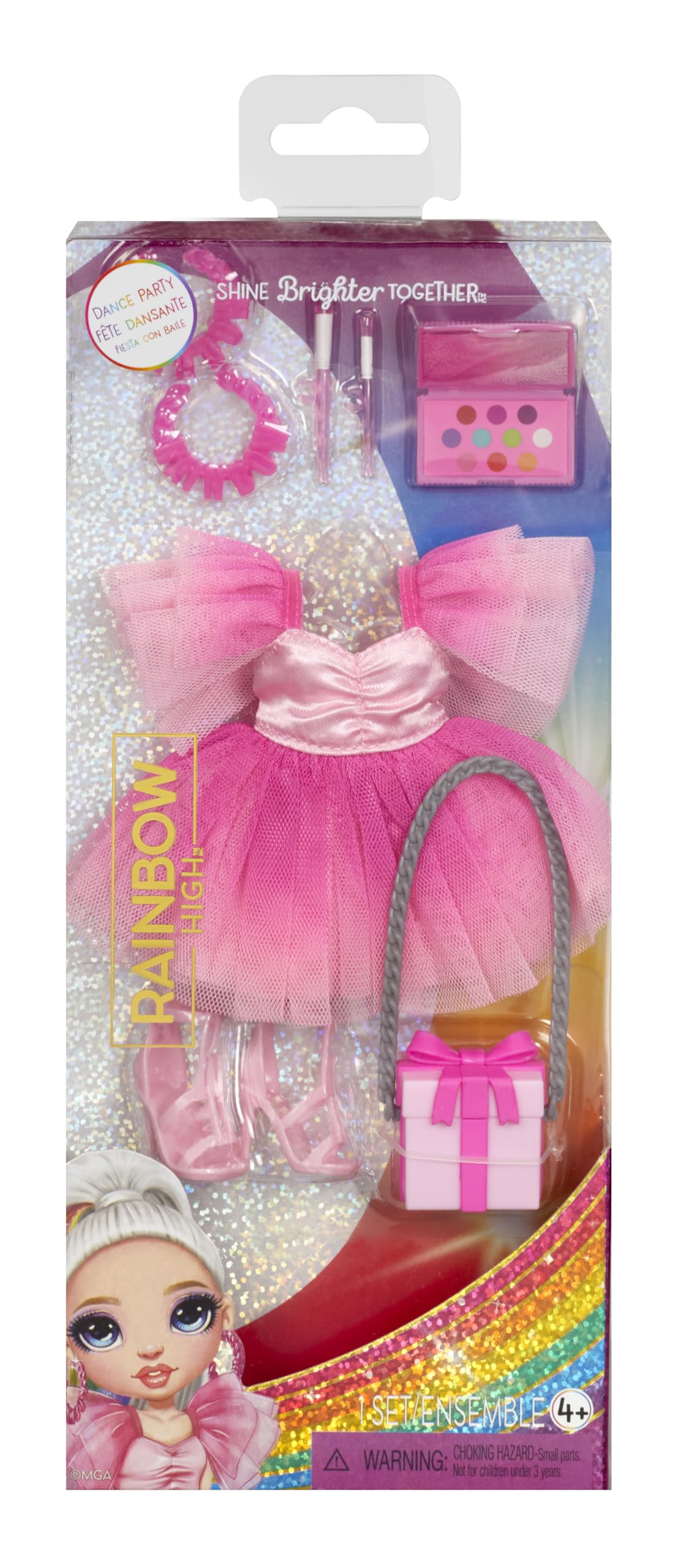 Rainbow High Fashion Pack, Dance Party Includes 1 Full Party Outfit, Heels, Jewelry and Play Accessories. Mix & Match to Create Tons of Fun Kids Toy