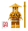 LEGO NINJAGO Legacy Minifigure - Sensei Wu (10th Anniversary Golden Ninja) with Gold Staff 71741