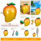 4Pack Mango Balloons - Tropical Party Decorations Mango Mylar Balloons for Fruity Party Decorations, Birthday, Summer, Kids Party & Photo Booth