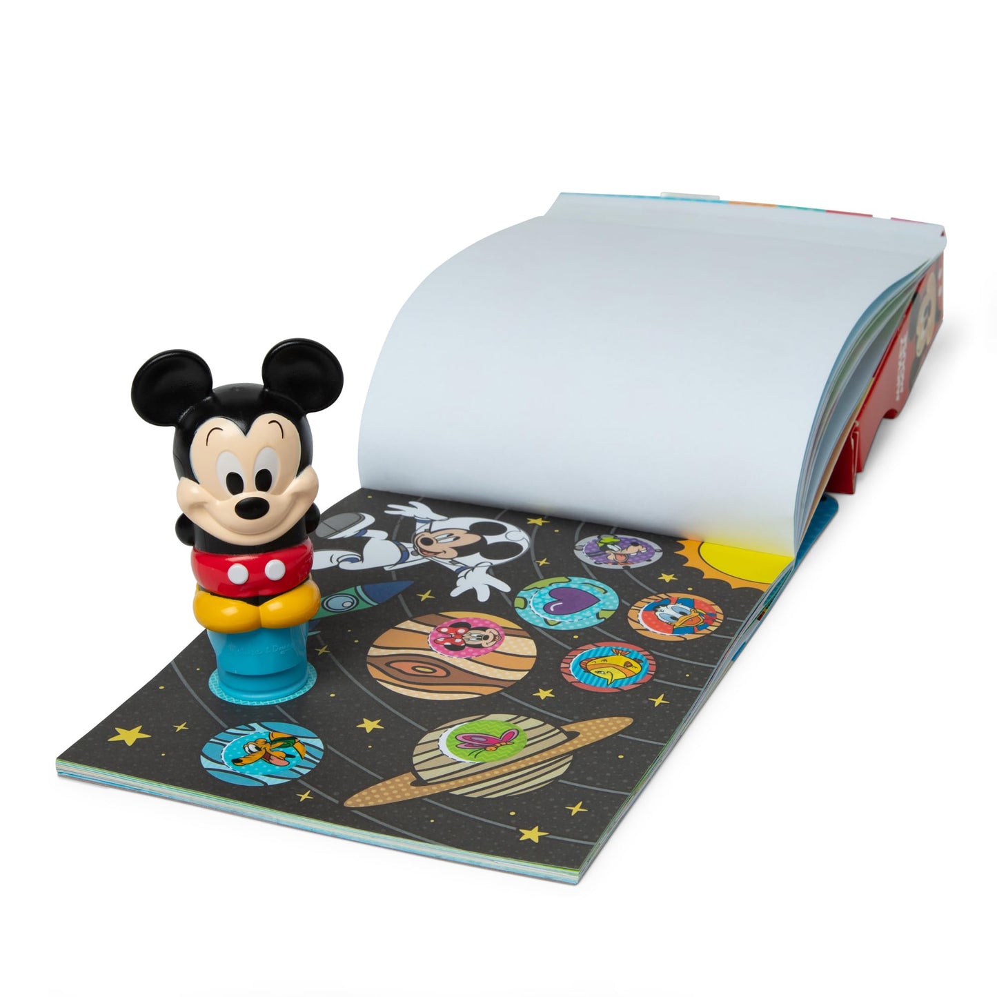 Melissa & Doug Sticker Wow!™ 24-Page Activity Pad and Sticker Stamper, 300 Stickers, Arts and Crafts Fidget Toy Collectible Character - Disney Mickey