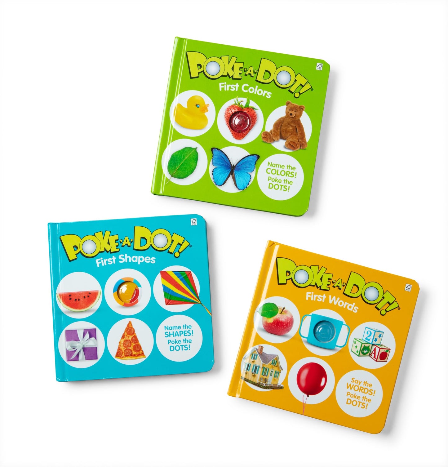Melissa & Doug Poke-a-Dot First Words Shapes & Colors 3-Pack
