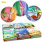 teytoy My First Soft Book,Nontoxic Fabric Baby Cloth Books Early Education Toys Activity Crinkle Cloth Book for Toddler, Infants and Kids Perfect