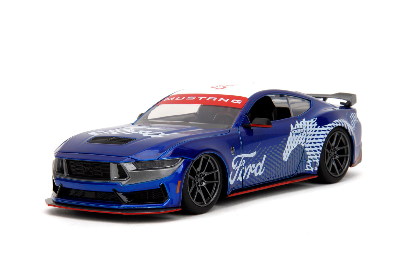 Jada Toys Bigtime Muscle 1:24 2024 Ford Mustang GT Dark Horse Die-Cast Car, Toys for Kids and Adults
