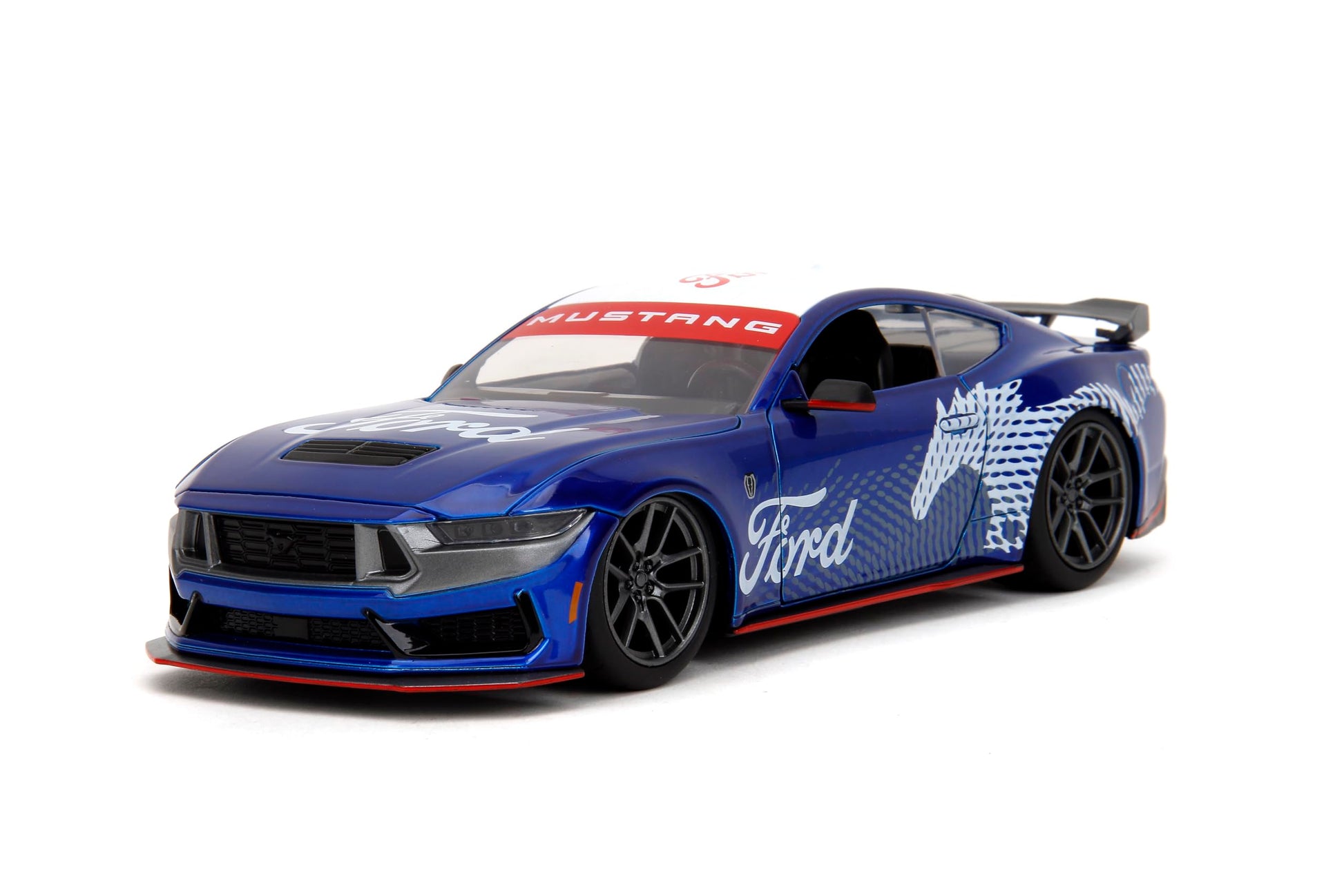 Jada Toys Bigtime Muscle 1:24 2024 Ford Mustang GT Dark Horse Die-Cast Car, Toys for Kids and Adults