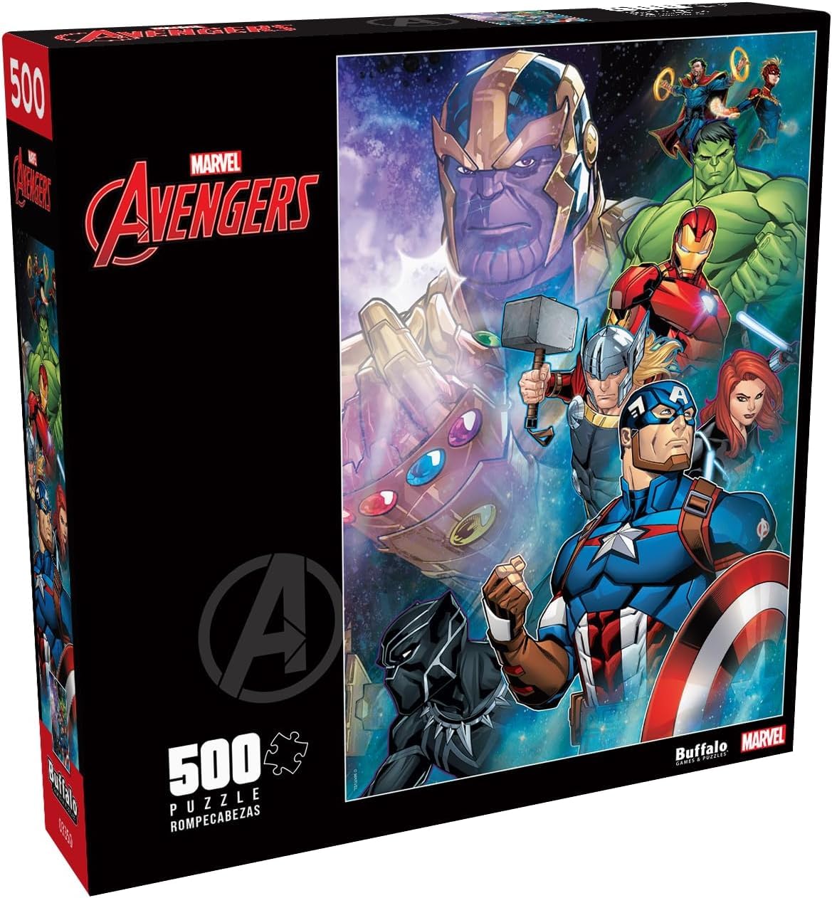 Buffalo Games Marvel Puzzle, Thanos vs Avengers, 500 Piece Jigsaw Puzzle