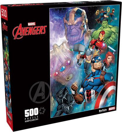 Buffalo Games Marvel Puzzle, Thanos vs Avengers, 500 Piece Jigsaw Puzzle