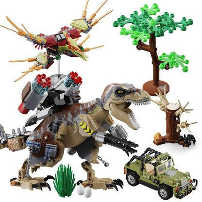 Mesiondy Building Blocks Toys Sets 725 Pcs for Age 6 8 9 10 11 12 13 14 Years, Dinosaur Park World,Birthday Gifts for Boys and Girls