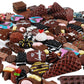NWFashion 112PCS Miniature Decor Dessert Pastry Toy Food Cake Topper Scrapbooking Shoe Decoration Charms (Chocolate)