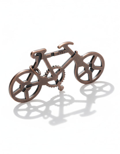 Bicycle Puzzle by Sharp Brain Zone - Premium Durable Metal Brainteaser | Challenging 3D Mechanical Logic Game, Focus & Stress Relief Tool, Travel