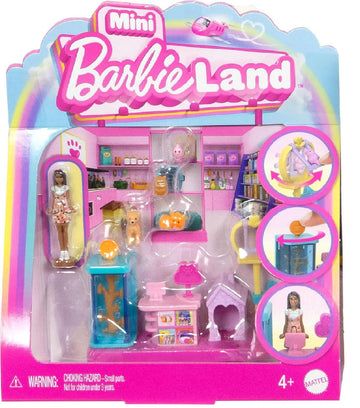Mattel Barbie Mini BarbieLand, Assorted Toy Set with 4 Assorted Options, Includes 1 1.5 Inch Barbie Mini Doll and Accessories (Cannot Choose Model)