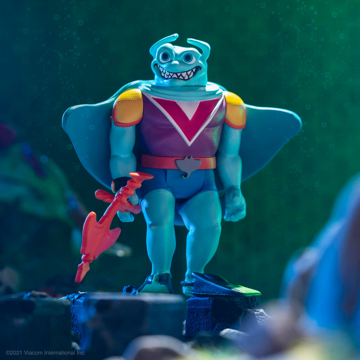 Super7 Teenage Mutant Ninja Turtles Ray Fillet - 3.75" TMNT Action Figure with Accessories Classic Cartoon Collectibles