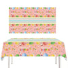 Easter Tablecloth Rectangle 108x54 Inch, Easter Table Cloth Bunny Eggs Tablecloths for Party Decor