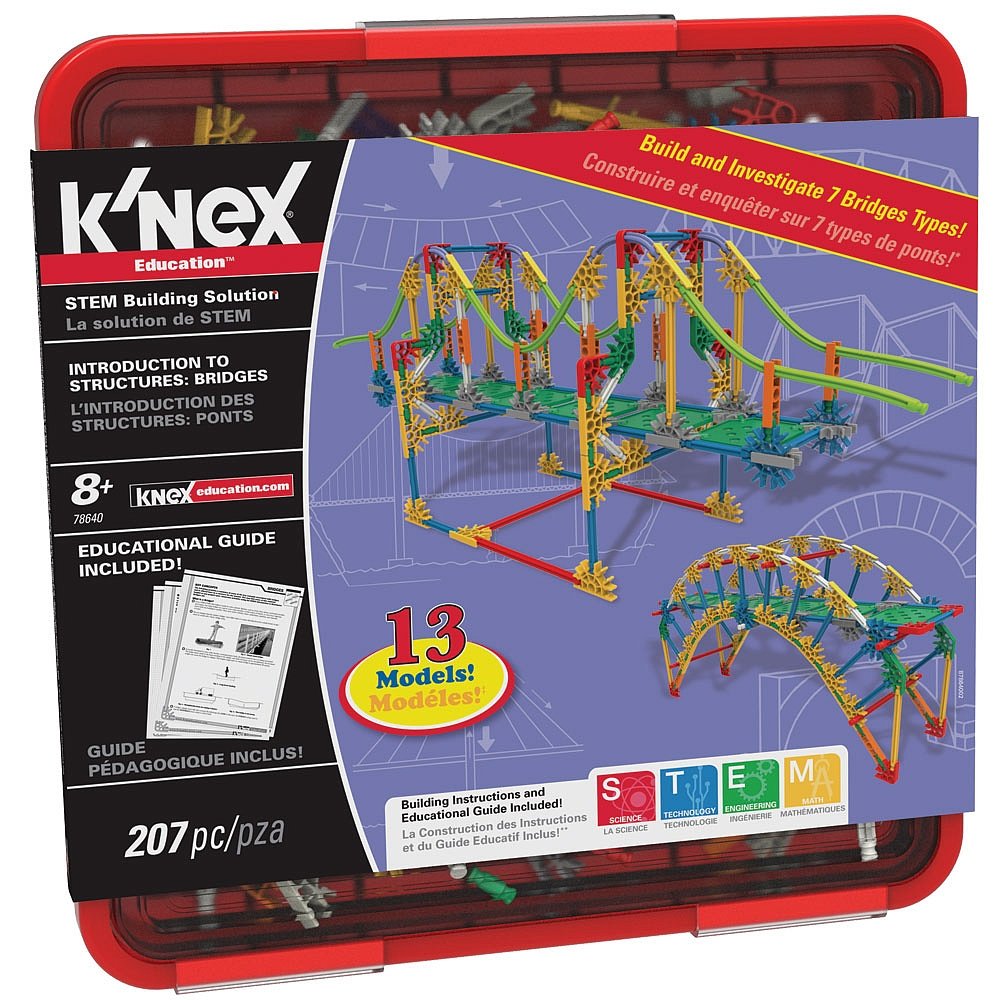 K’NEX Education - Intro to Structures: Bridges Set - 207 Pieces - for Grades 3-5 Construction Education Toy