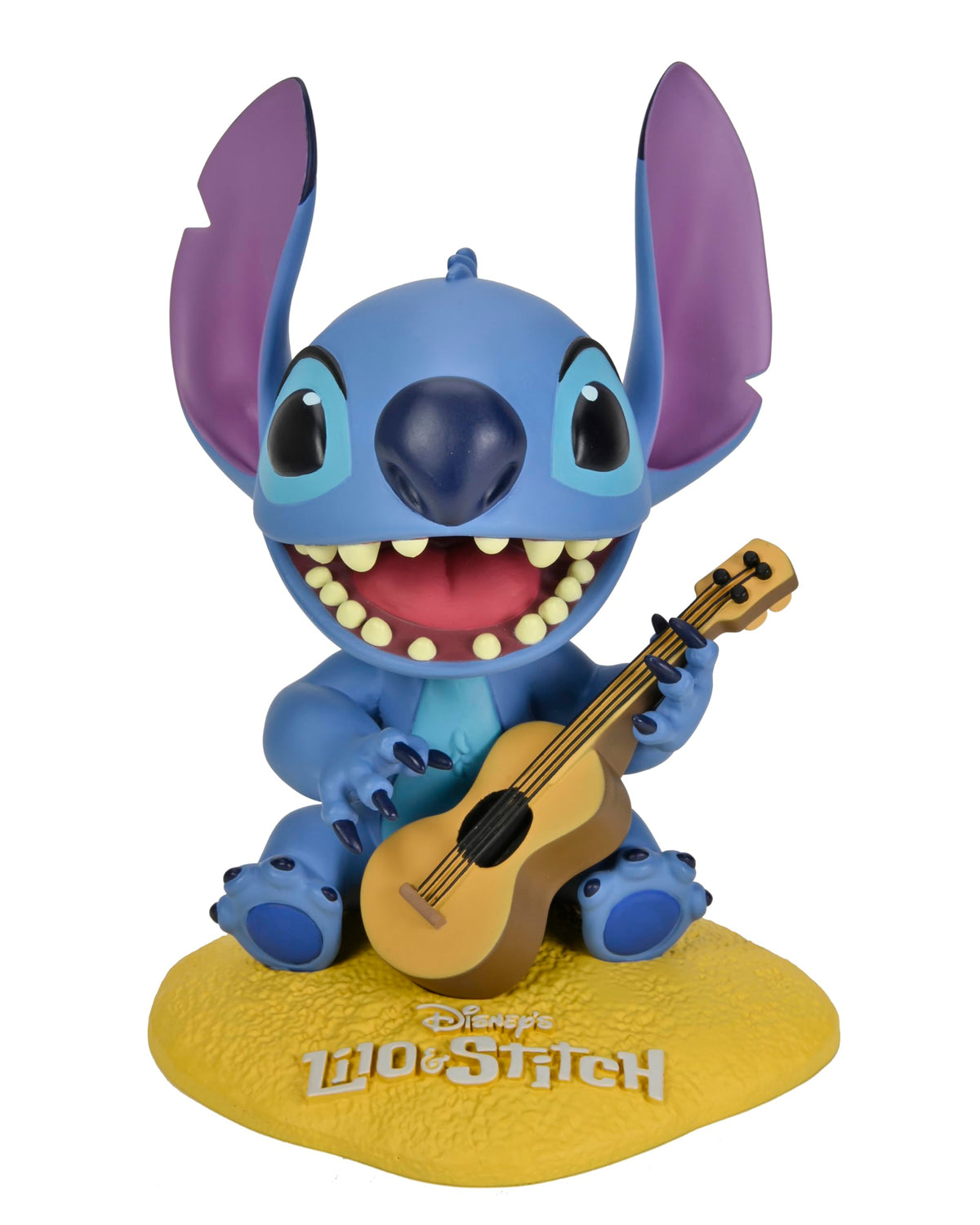 NECA Disney's Lilo & Stitch 6.5" Stitch with Ukulele Head Knocker Bobblehead