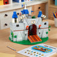 Piegricdiat Medieval Knight Castle Building Blocks Set - Comes with 12 Knights Figures , Compatible with Lego Medieval Town Square House Toys ,