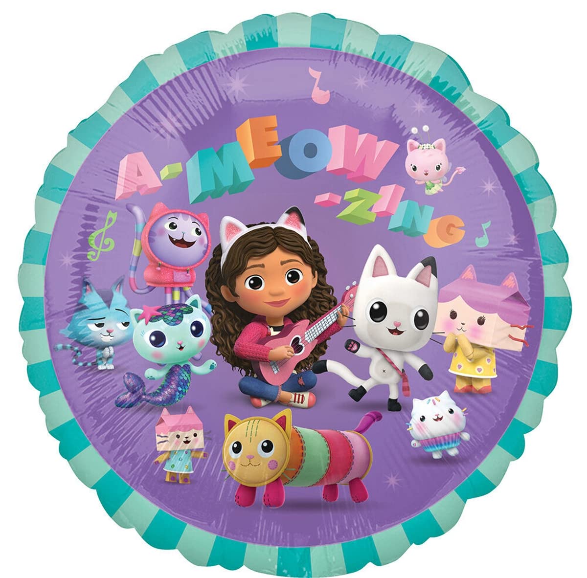 Gabby's 4th Birthday Party Supplies Cats and Dollhouse Balloons Decorations