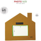 4E's Novelty Foam Gingerbread House Picture Frame Craft (4 Pack) - Self Adhesive Gingerbread House Kit, Christmas Photo Magnet Craft Kits for Kids,DIY