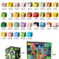 Tabitgs Magnetic Blocks, 120-Piece 0.8in Building Magnet Game Set, Stacking Building Blocks Cubes Magnets for Kids, STEM Sensory Creative Toys Games