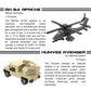 Apostrophe Games 5 Military Building Block Sets (730 Pieces) F/A-18 Hornet, F-14 Tomcat Fighter Jet, AH-64 Apache Helicopter, M2 Bradley Tank,
