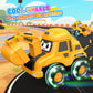 Toyjolka Toddler Remote Control Car with Flashing Light Wheels for 2 3 4 5 6 Year Old Boys Girls, USB Rechargeable Construction Excavator Toy
