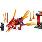 LEGO NINJAGO Legacy Kai’s Fire Dragon 71701 Dragon Toy Figure Building Kit (81 Pieces)