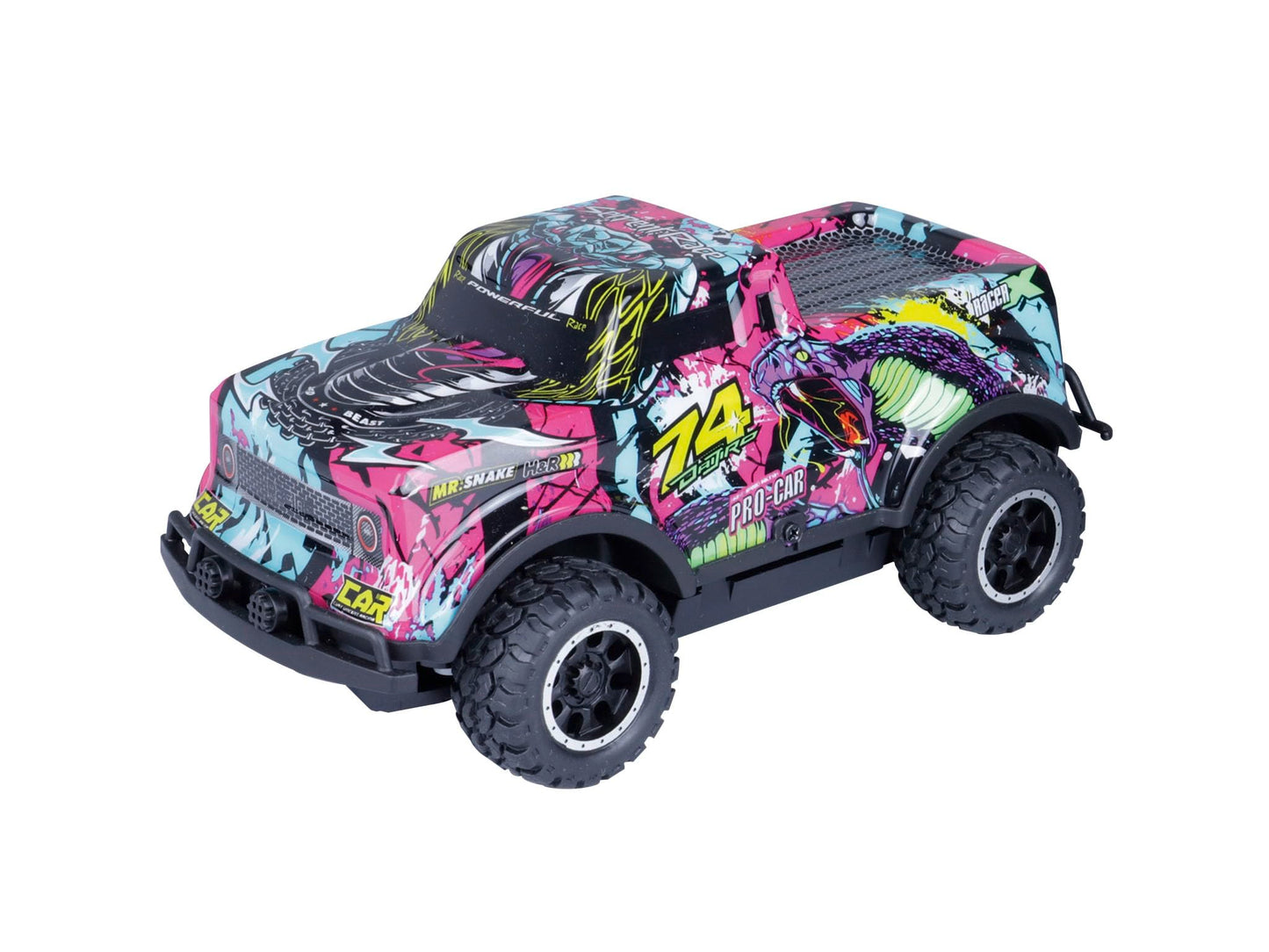 Revell Ghost Driver Remote Control Toy Car for Kids Light Up Toy 2.4GHz RC Cars Truck Gifts for 6 7 8 9 10 Years Old Boys Girls, Purple