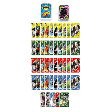 UNO Marvel and DC Cards Set - Bundle with Batman and Spiderman UNO Cards for Kids Plus Stickers, More | Batman and Spiderman Activities for Kids
