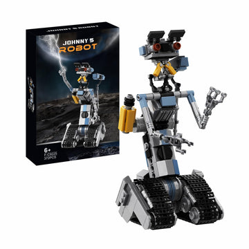 370 Pieces Johnny 5 Robot Building Set, Johnny Five Robot Model Toys, Compatible with Lego, Educational Gift Set for Ages 8-14 Boys