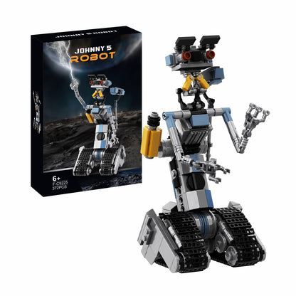 370 Pieces Johnny 5 Robot Building Set, Johnny Five Robot Model Toys, Compatible with Lego, Educational Gift Set for Ages 8-14 Boys