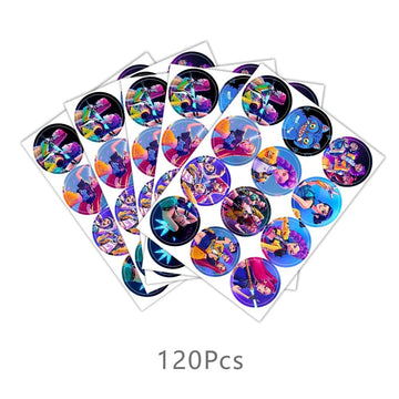 120pcs Demon Movie Hunters Stickers for Kids Birthday Party Supplies for Demon Movie Hunters Birthday Decorations -10 Sheets