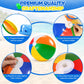 YANLIFY Beach Balls Rainbow Color Pool Toys for Swimming Pool, Summer Water Games Large Inflatable Beach Toys for Birthday Party (Beach Balls (4 PCS