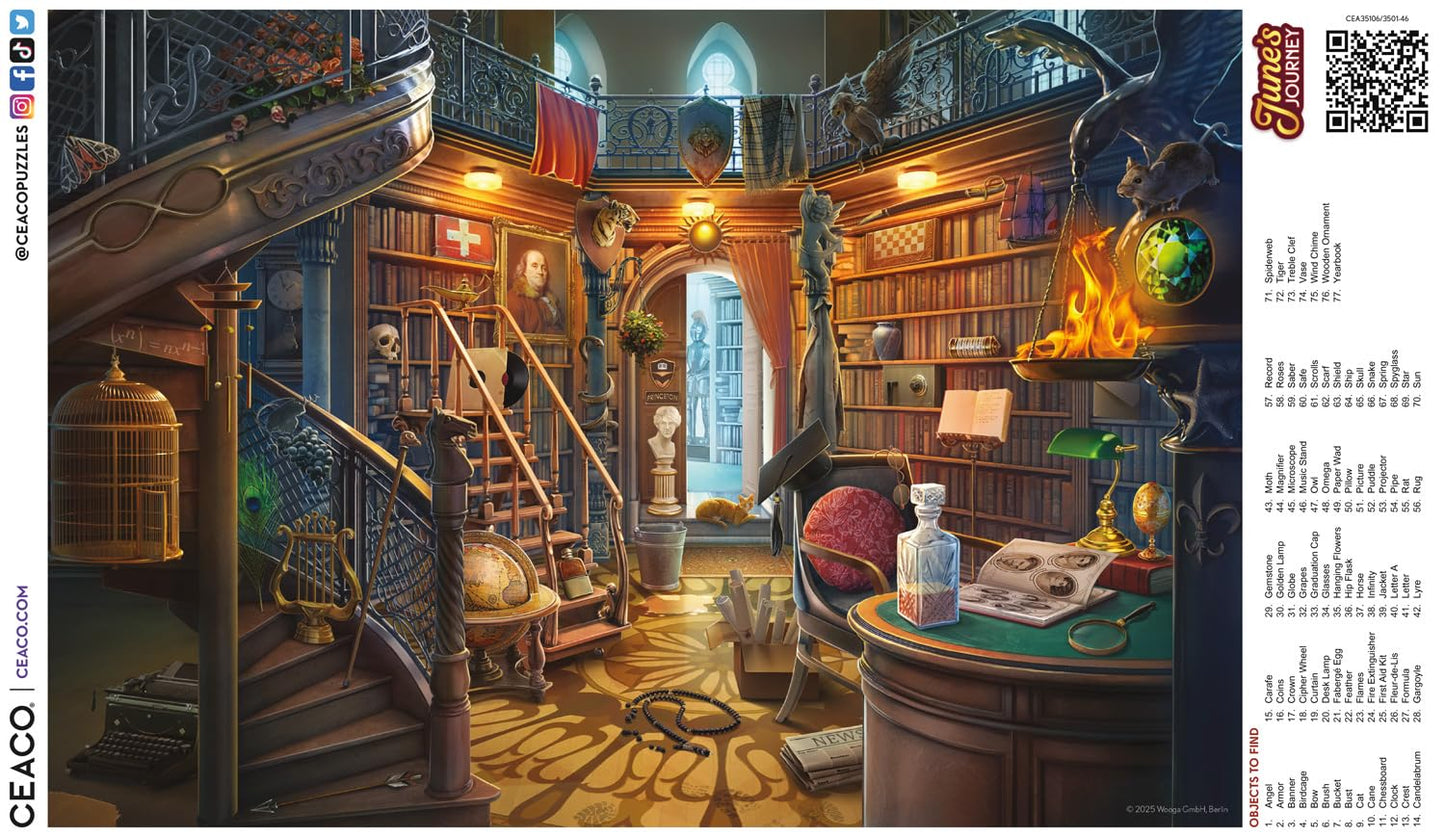 Ceaco - The Library, June's Journey - 2000 Piece Jigsaw Puzzle for Adults