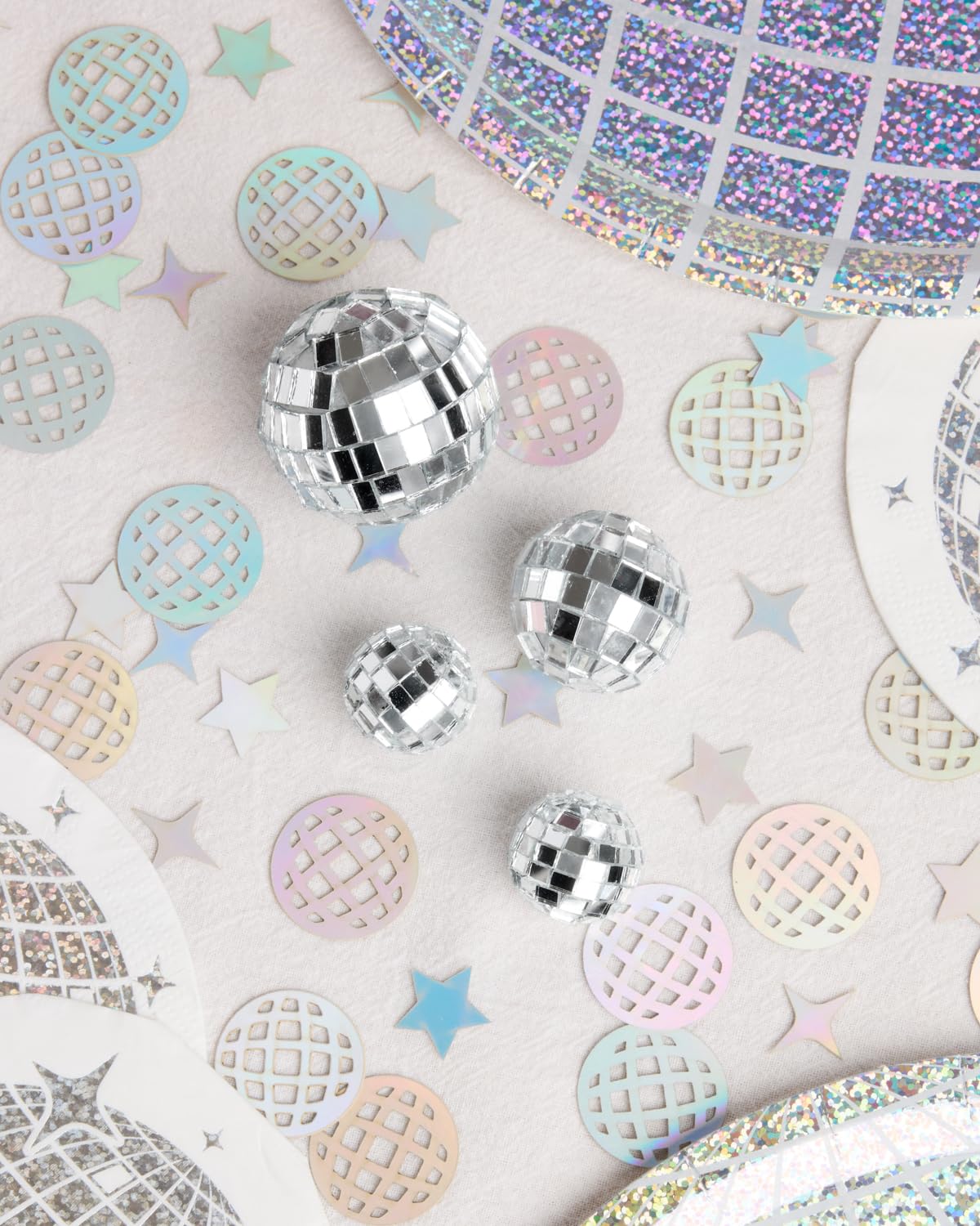 xo, Fetti Disco Ball Mini Cake Topper - 4 Pieces | Eras Birthday Supplies, Bday Cake Decoration, Last Disco Bachelorette Party
