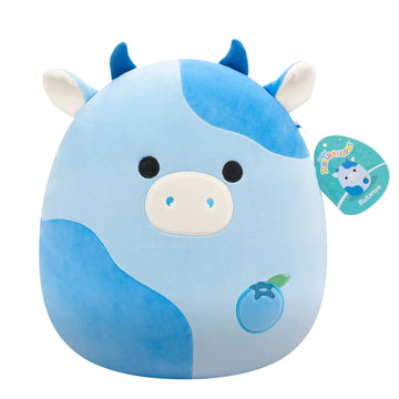 Squishmallows Rutanya 12 Inch Blueberry Cow Plush - Original Squishy Stuffed Animal Toy, Soft Marshmallow Pillow Pal, Collectible Squad Member