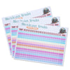 KAIU 3 Pads 150 Sheets Mexican Train Score Pads, Dominoes Score Sheets Colorful Chicken Foot for Family Game Nights, Up to 18 Rounds ? 8.5" x 11"?