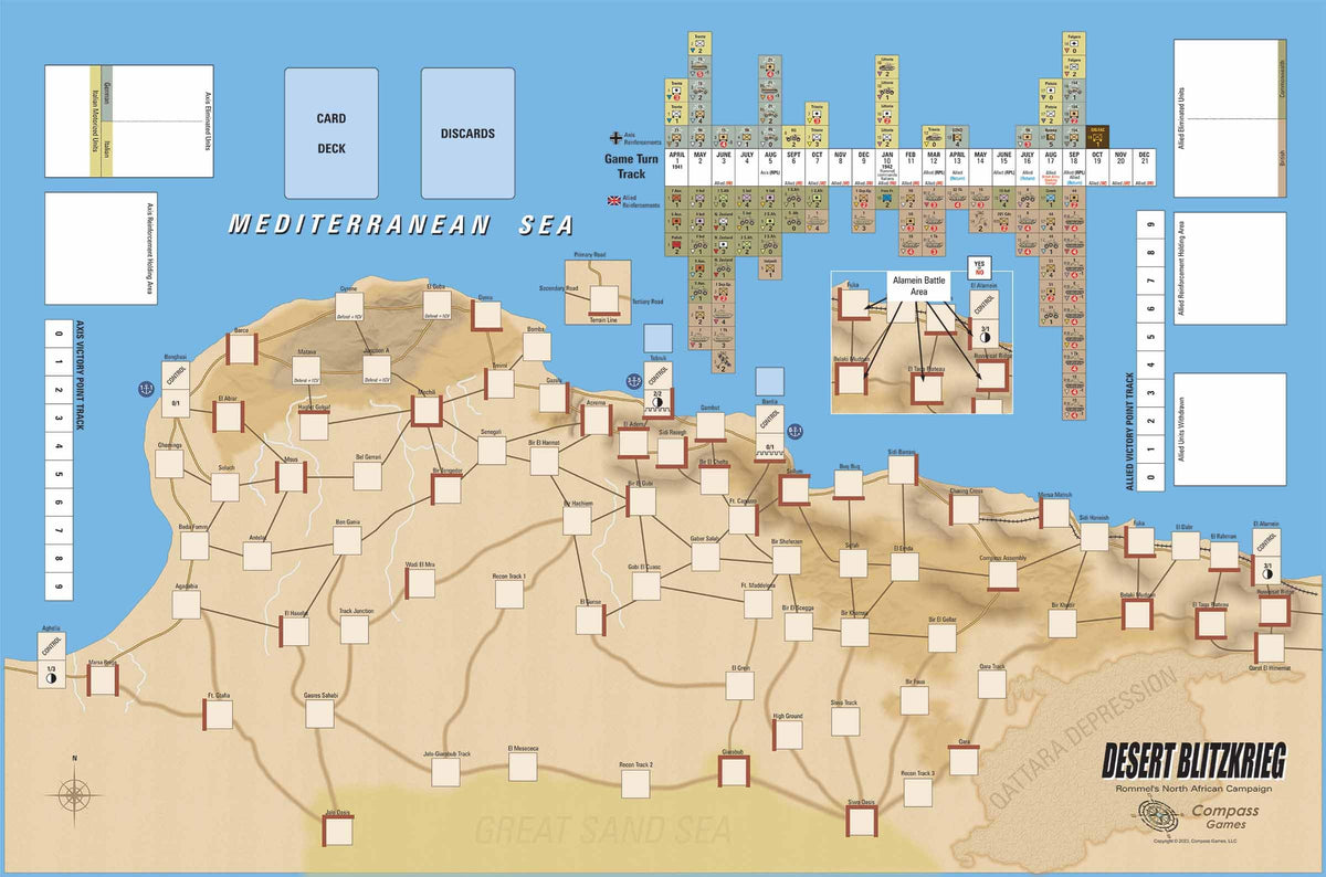 Compass Games Desert Blitzkrieg: Rommel's North African Campaign