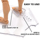 ElevateFigureDisplays Peg-Free Footstands (9-Pack), Action Figure Stands, Clear Plastic, 1/12 & 1/10 Scale, Adjustable (Peg Free Footstands)