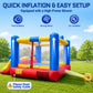 OZIS 12FT Inflatable Bounce House with Double Slides & Basketball Hoop, Blow Up Jumping Bouncy Castle with Blower, Bounce House for Kids Suitable