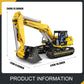 Mould King 13112 RC Excavator Building Set, 1830 Pieces Building Blocks APP Remote Control Truck Construction Vehicles Model with Motor, STEM