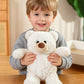 YUKOUQIAN Bear Stuffed Animal Cute Plush Doll Toy 11 inch for Girls Boys Christmas luo Bear White