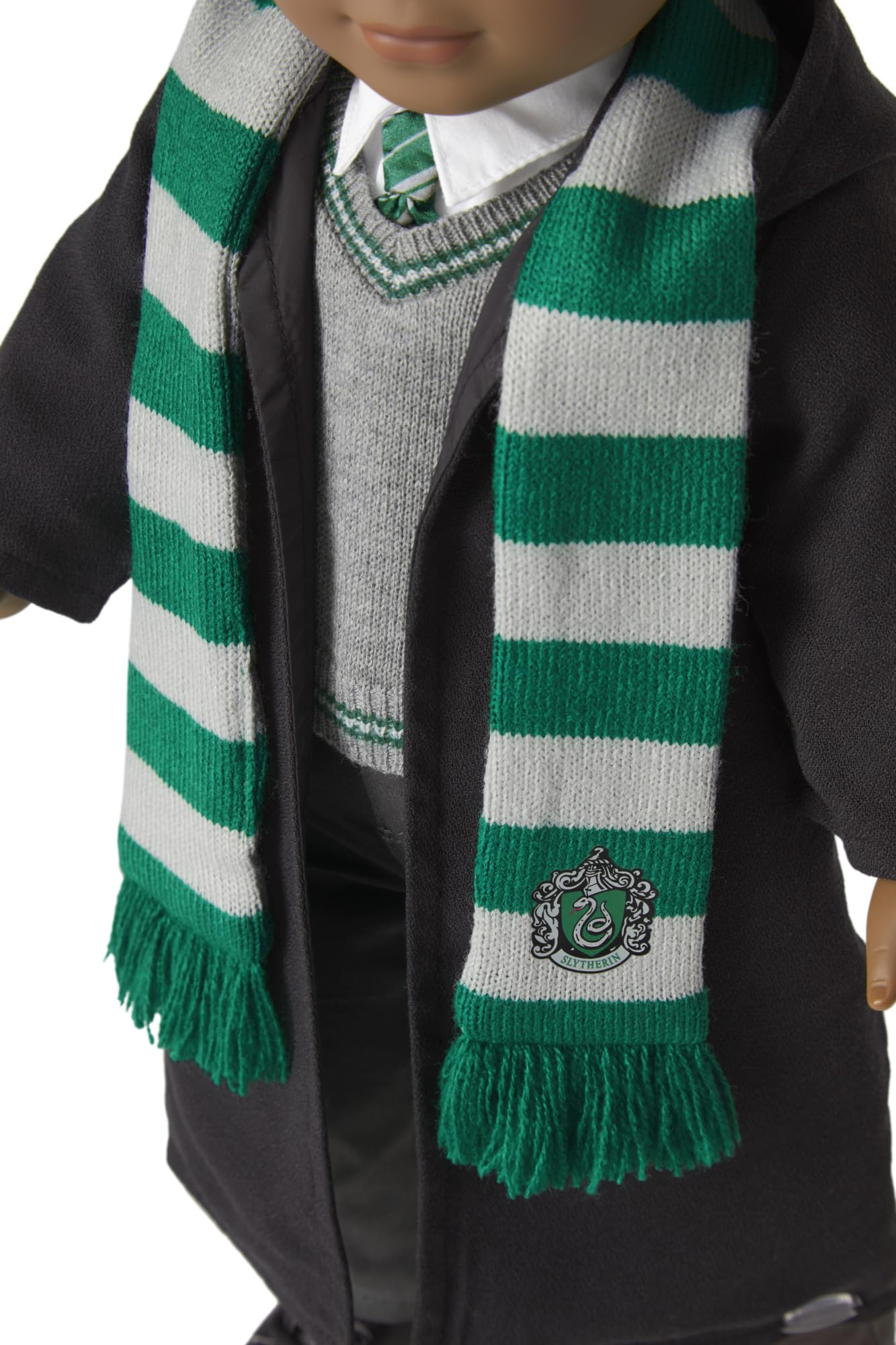 American Girl Harry Potter 18-inch Doll Slytherin Outfit with Sweater, Tie, and Scarf Featuring House Crest, For Ages 6+