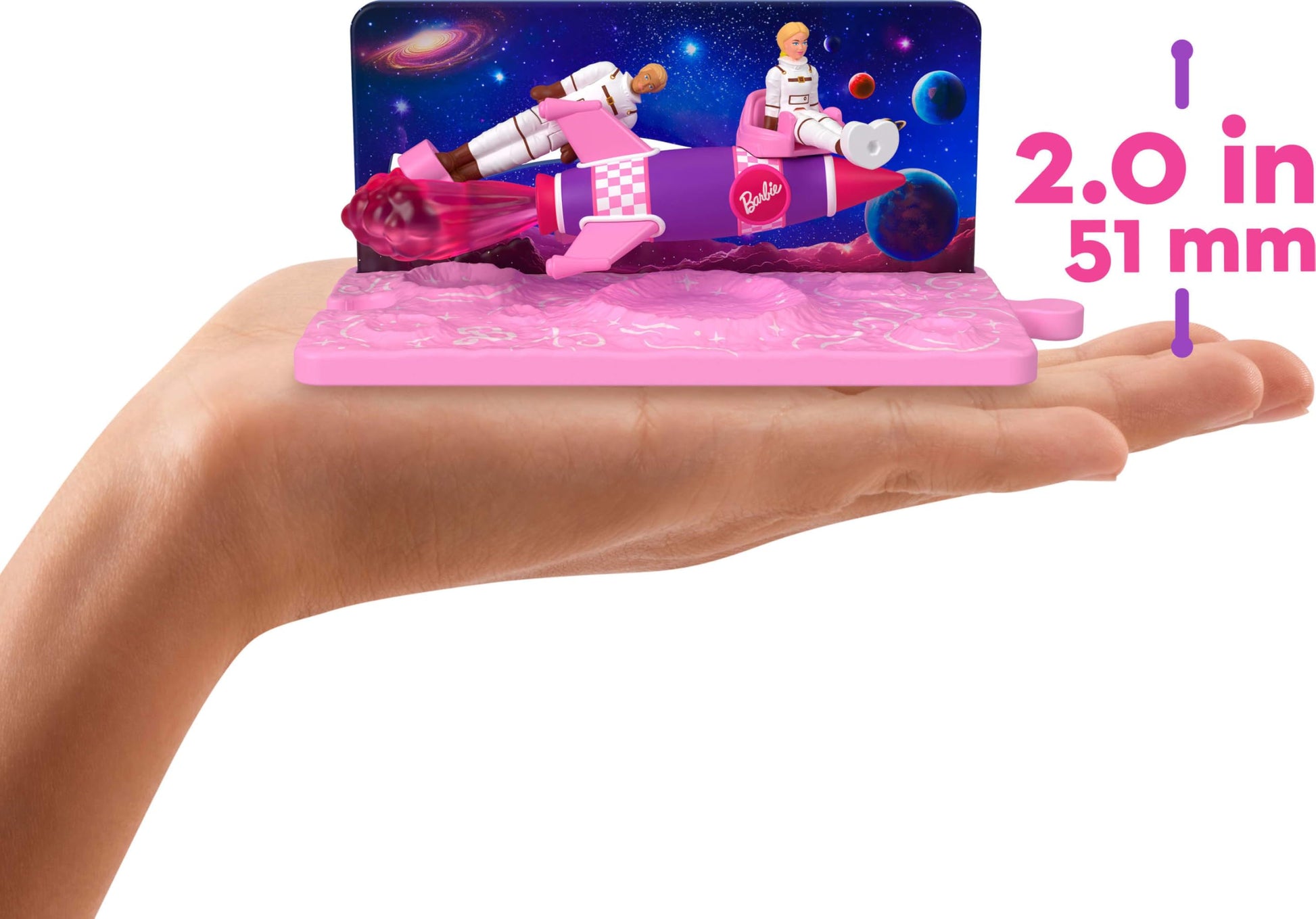 Barbie Mini BarbieLand The Movie Vehicle Collection, Includes 2 1.5-inch Dolls & Vehicles Inspired by The Film